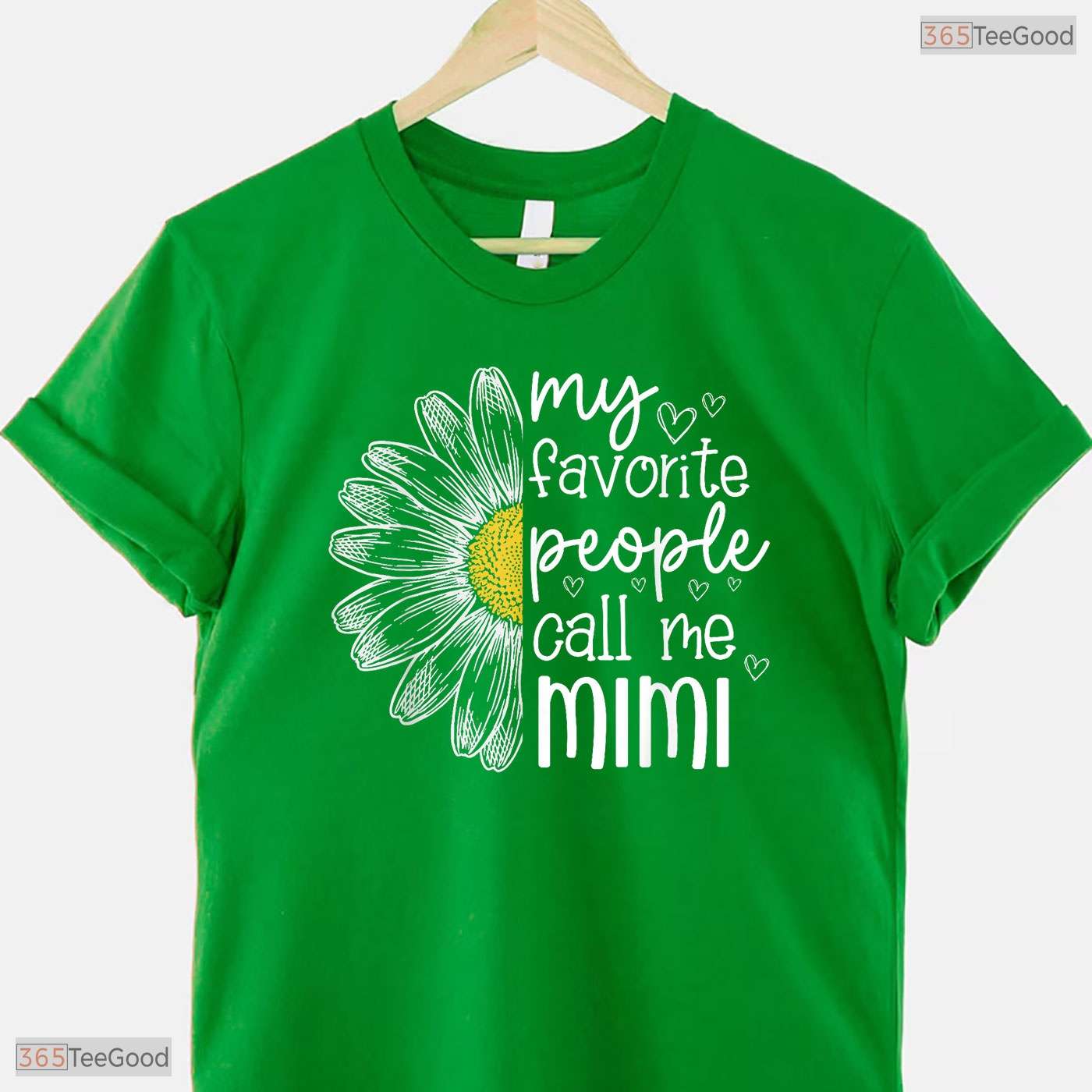 Favorite People Call Me Mimi Daisy Floral Grandma Mothers Day T-Shirt Gift