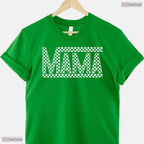 Checkered Mama T-Shirt Retro Black And White Checkerboard Mothers Day Gift
