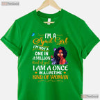 April Girl T-Shirt For Black Women - Melanin Queen Birthday Tee - Afro American Shirt