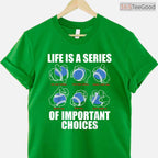 Types Of Baseball Pitches Life Choices T-Shirt Pitcher Player Knowledge Gift