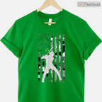 Baseball Player American Flag USA Camo T-Shirt Patriotic Graphic Sports Gift