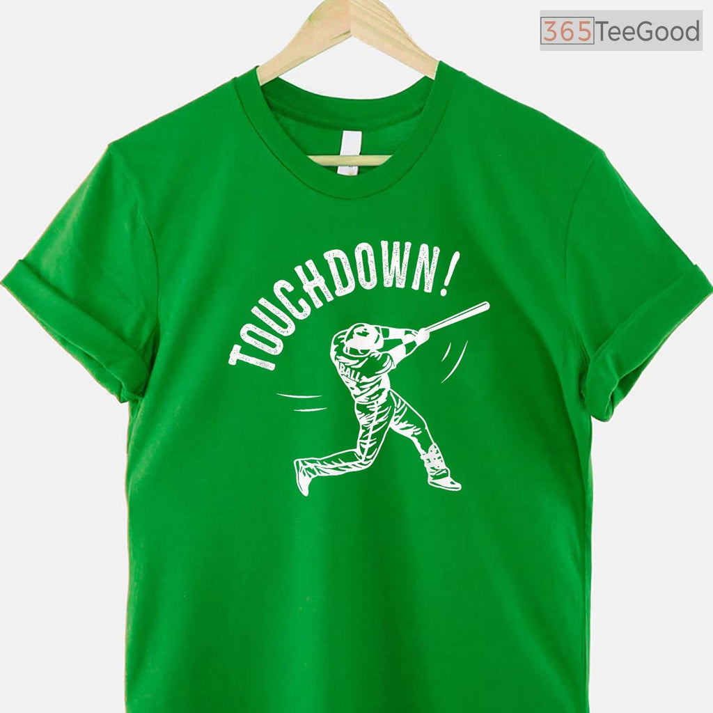 Touchdown Baseball Funny T-Shirt Sports Confusion Humor Mashup Novelty Gift