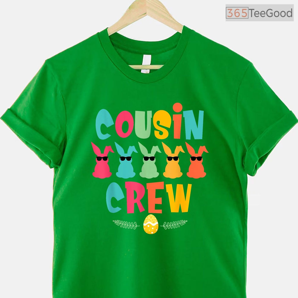Cousin Crew Bunny Easter Sunday Egg Hunting Season T-Shirt Spring Family Shirt