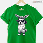 Bunny Face With Sunglasses Cap Easter Day T-Shirt Cool Boys Kids Holiday Shirt