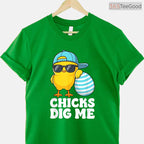 Chicks Dig Me Easter Toddler Boys Men T-Shirt Funny Cool Happy Easter Top Tee