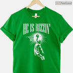 Easter He Is Rizzin Christian Religious T-Shirt Boys Kids Men Teen Meme Shirt