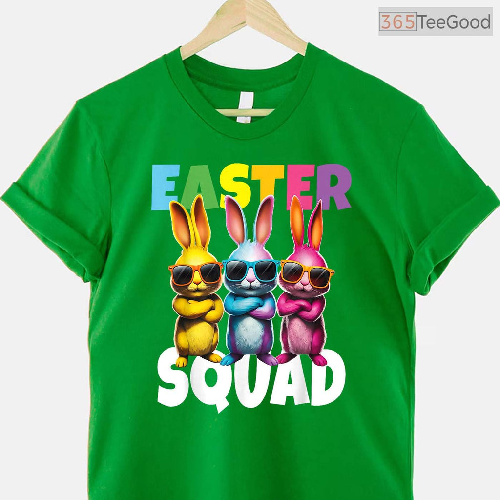 Funny Easter Squad Bunny Cool Bunnies T-Shirt Happy Easter Kids Boys Group Tee