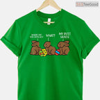 Where Did You Guys Go Chocolate Bunny T-Shirt Funny Easter Kids Humor Gift Tee