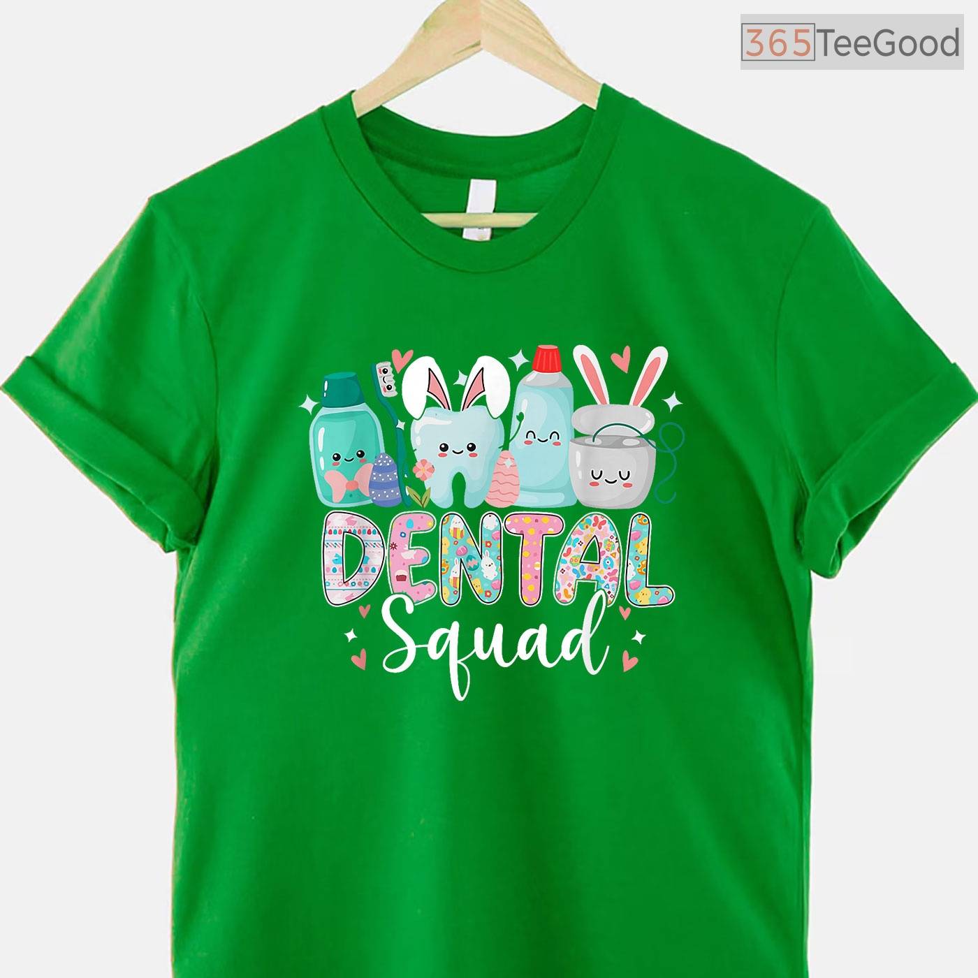 Funny Teeth Dental Squad T-Shirt Dentist Happy Easter Day Tooth Holiday Shirt
