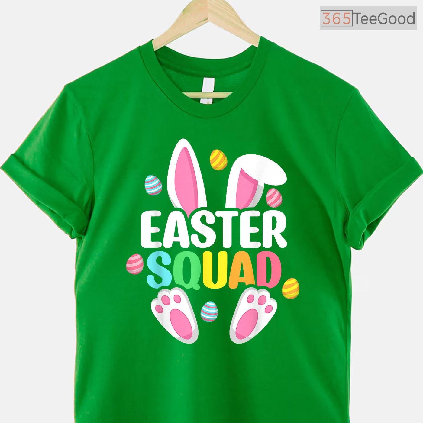 Easter Squad Family Matching T-Shirt Bunny Egg Hunt Group Team Holiday Shirt
