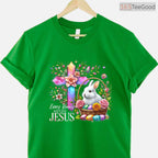 Easter Cross Bunny Needs Jesus T-Shirt Rabbit Christian Religious Faith Shirt