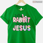 Silly Rabbit Easter Is For Jesus T-Shirt Christian Kids Boys Religious Shirt