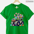 Easter Day Bunny Monster Truck Eggs T-Shirt Cool Rabbit Vehicle Toddler Shirt