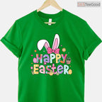 Happy Easter 2026 Cute Bunny Rabbit T-Shirt Holiday Women Girls Memory Shirt