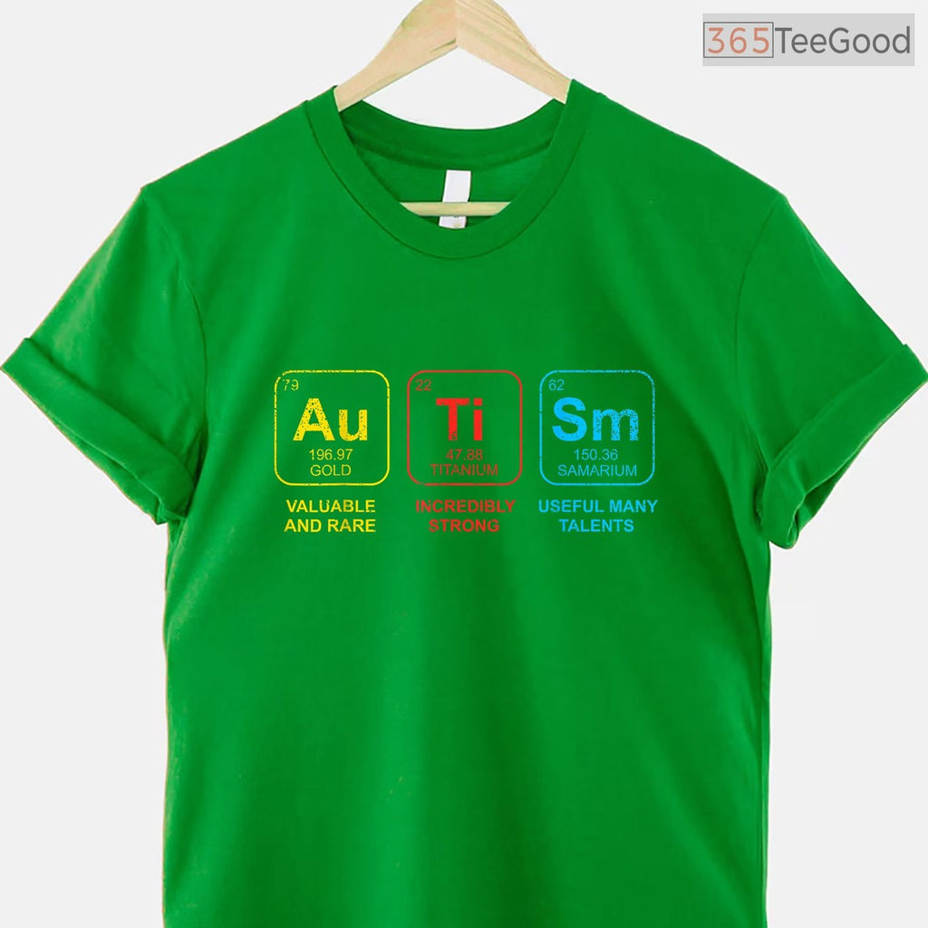 Periodic Table Elements Autism Shirt April Awareness ASD Science T-Shirt
