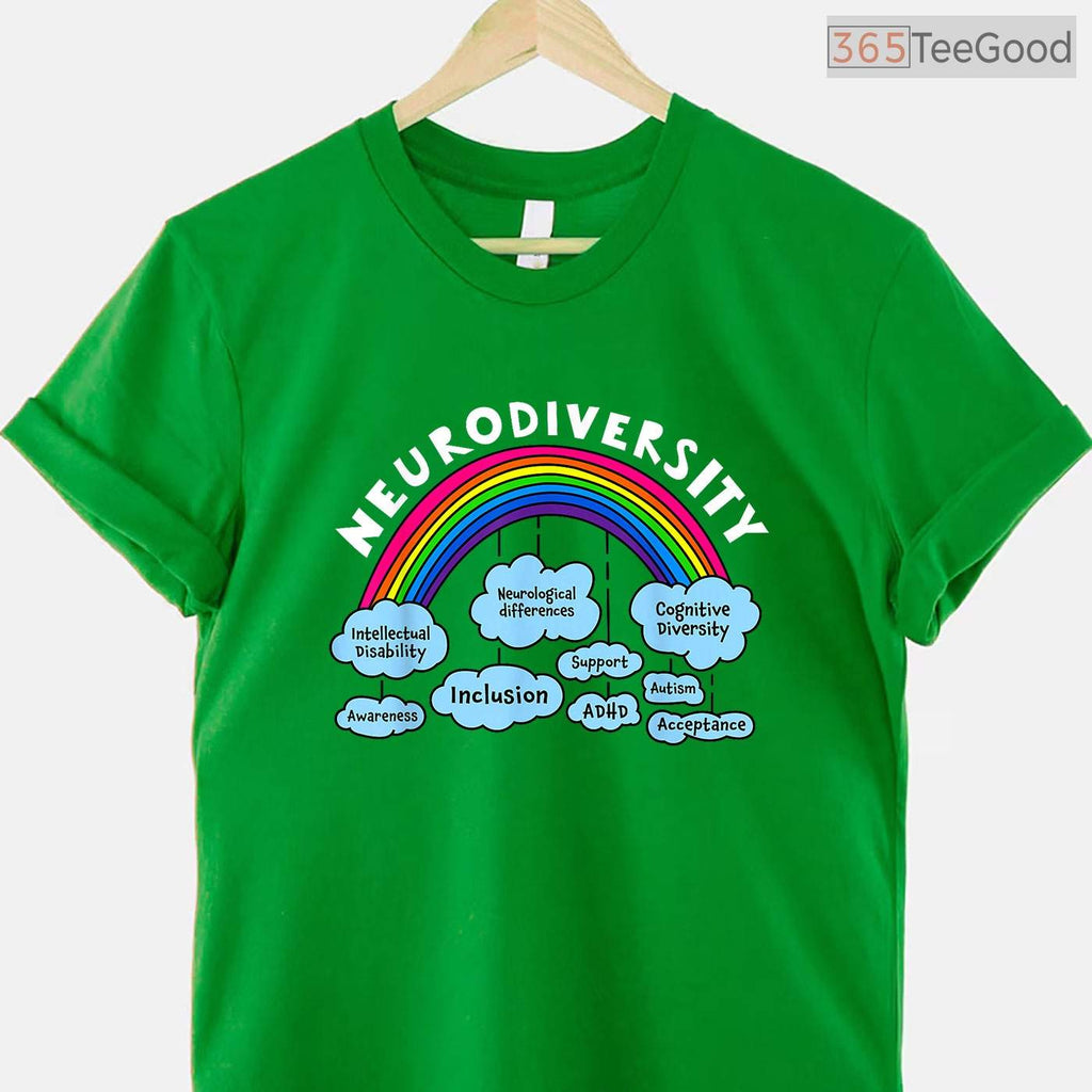Neurodiversity Rainbow Awareness Autism Shirt April Awareness Month T-Shirt