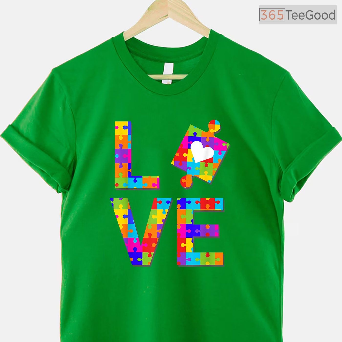 Autism Puzzle Love Awareness Month Ribbon Adult Kids T-Shirt April Support