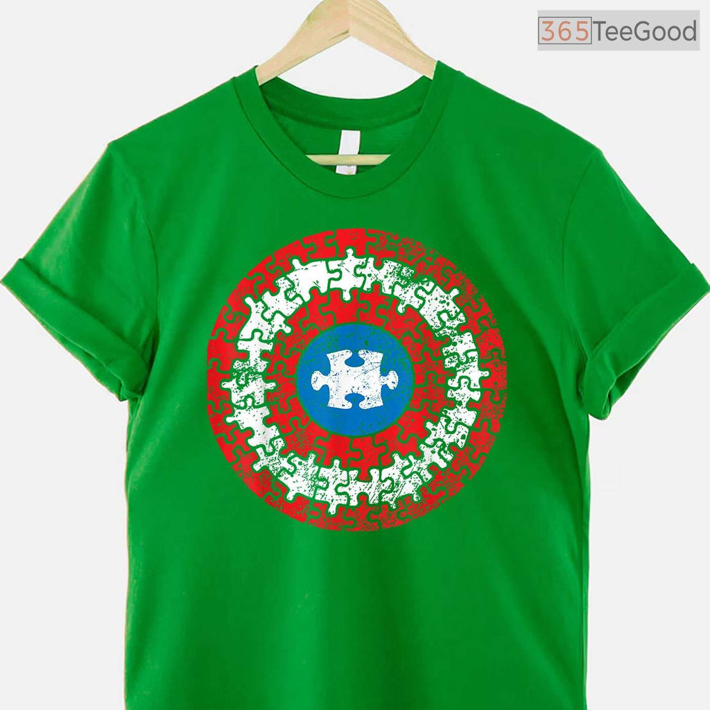 Autism Awareness Captain Shirt Support Autistic Superkid April T-Shirt