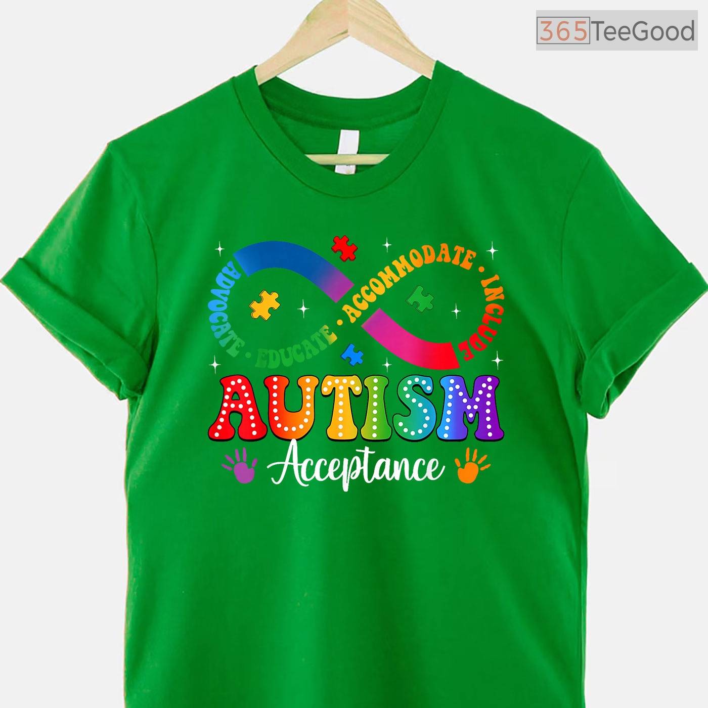 Autism Awareness Acceptance Shirt Infinity Symbol Men Women April T-Shirt