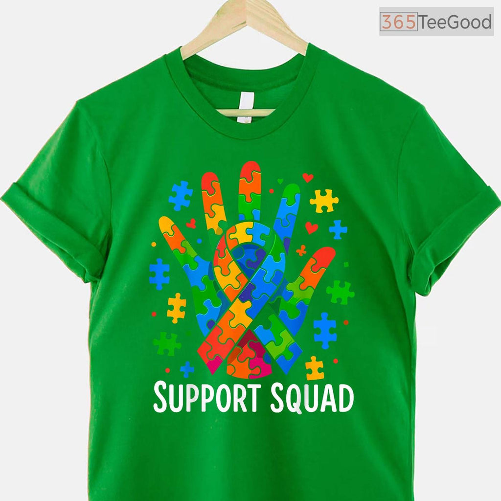 Autism Awareness Autism Support Squad T-Shirt April Acceptance Month Crew
