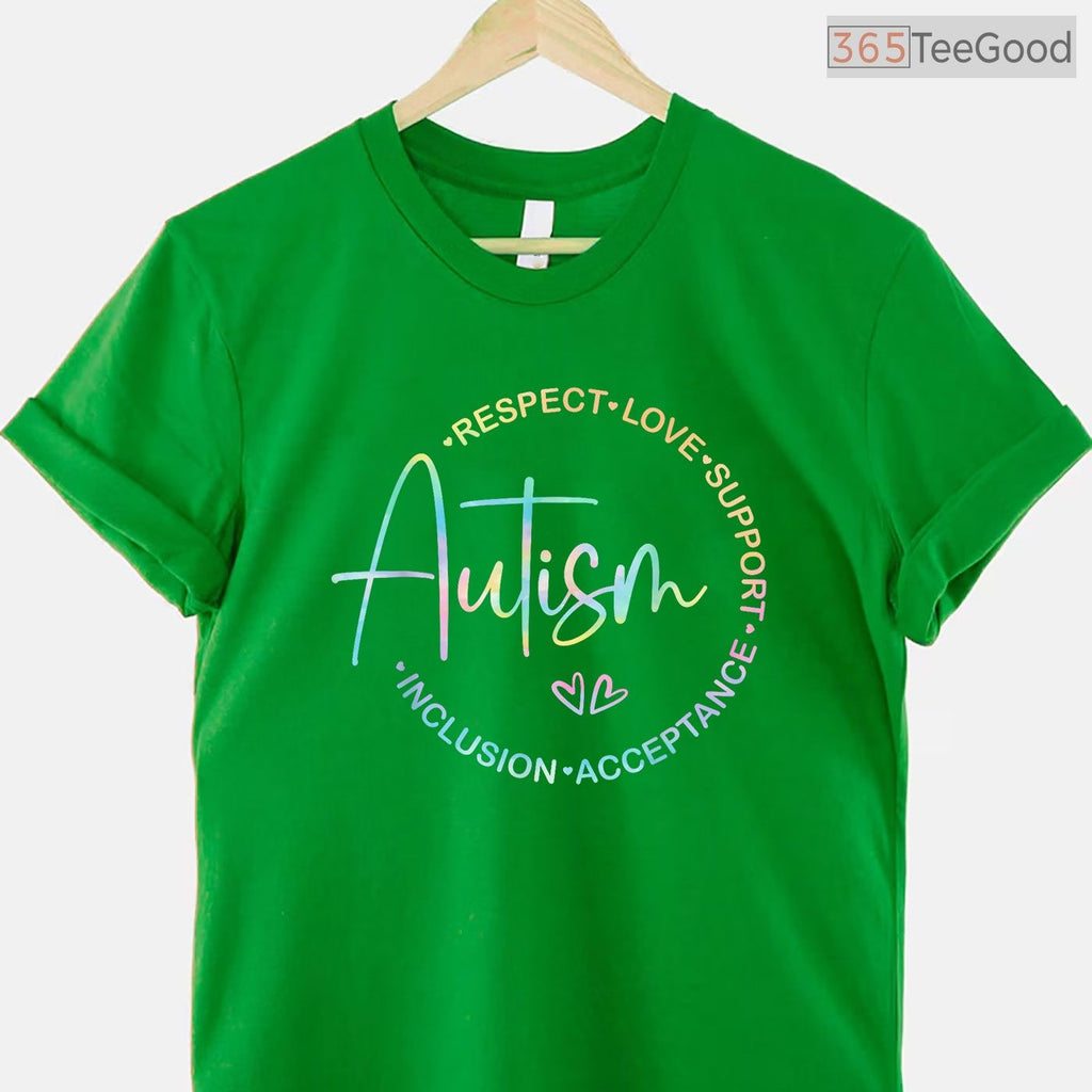 Respect Love Support Autism Awareness Month Women Men Shirt April T-Shirt