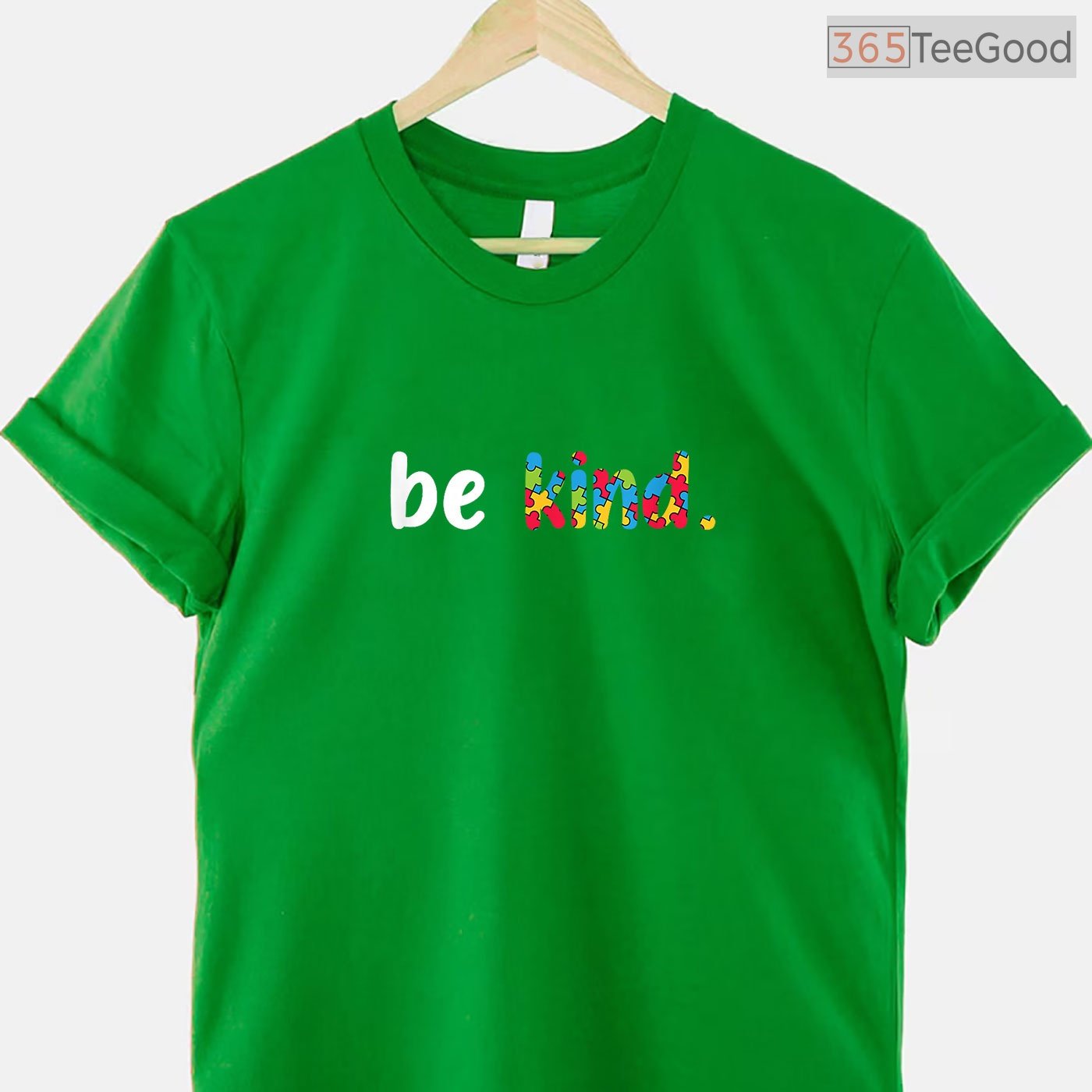 Autism Awareness Be Kind Colorful Puzzle Pieces Shirt April Month T-Shirt