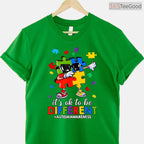 Its OK To Be Different Dabbing Puzzle Autism Shirt April Awareness Kids T-Shirt