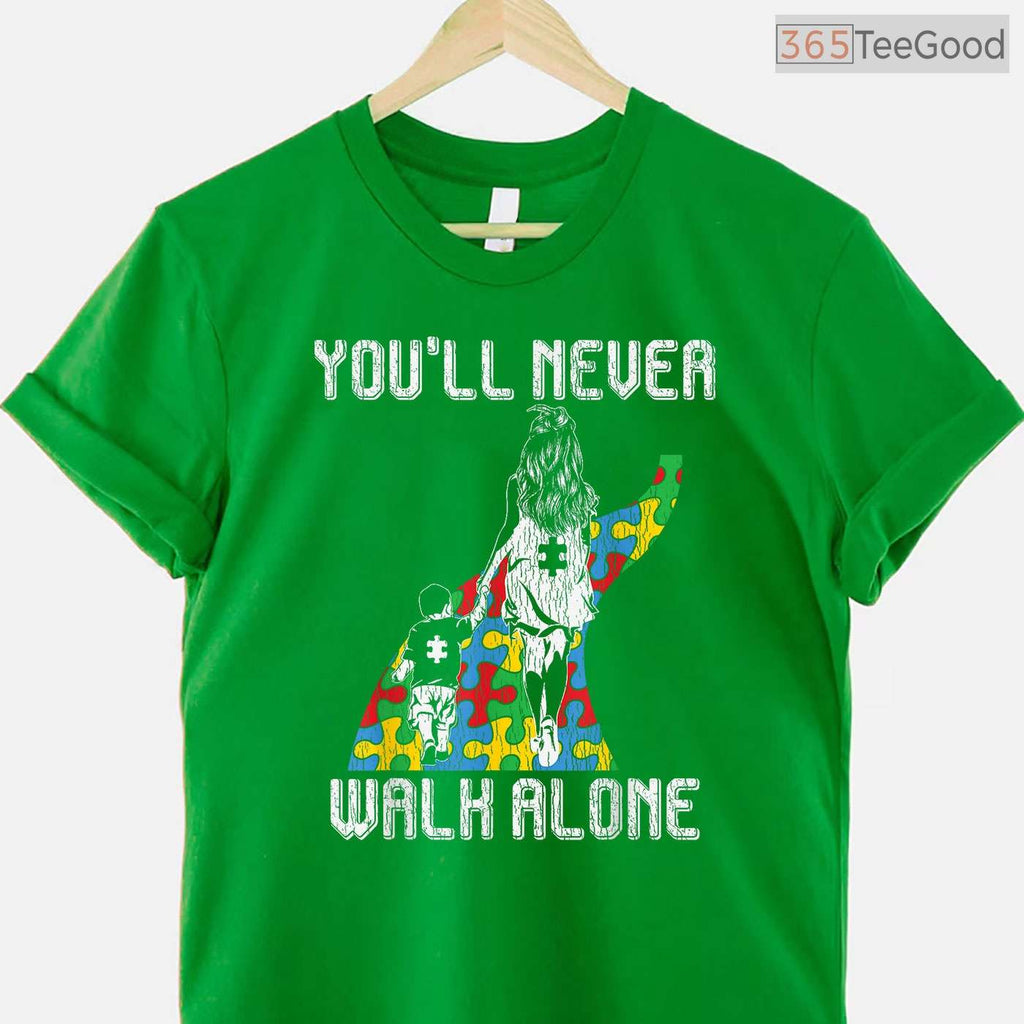 Autism Awareness Mother Son Autistic Kids Shirt April Month Autism Mom T-Shirt