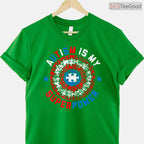 Autism Is My Superpower Autism Awareness Shirt Autistic Boys April Kids T-Shirt