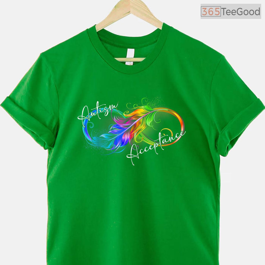 Autism Red Instead Infinity Symbol Autistic Shirt April Acceptance Month T-Shirt