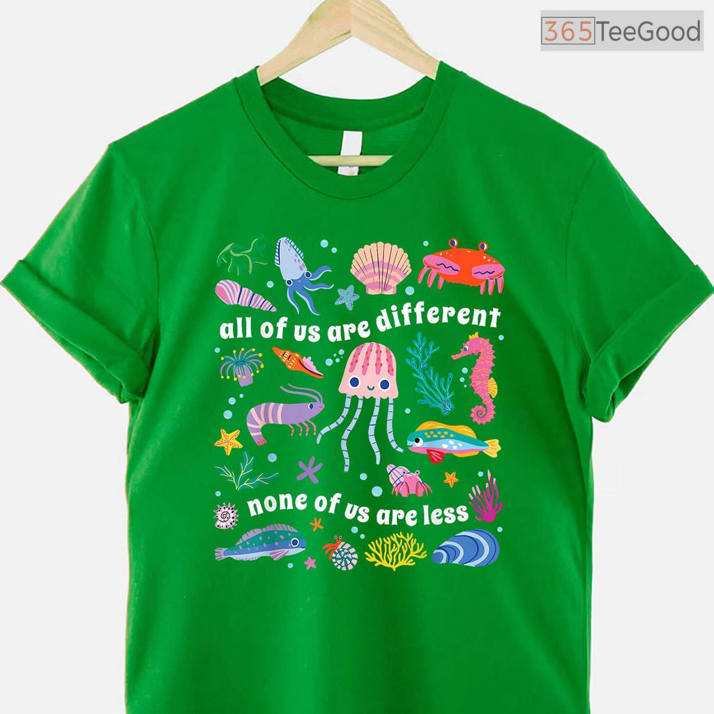 All Of Us Are Different None Of Us Are Less Autism Shirt April Awareness T-Shirt