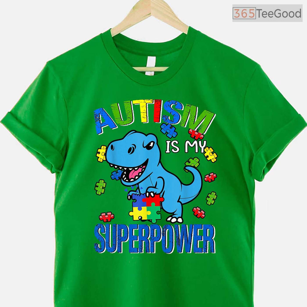 Autism Is My Superpower Kids Boys Shirt April Awareness Month Superhero T-Shirt