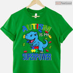 Autism Is My Superpower Kids Boys Shirt April Awareness Month Superhero T-Shirt