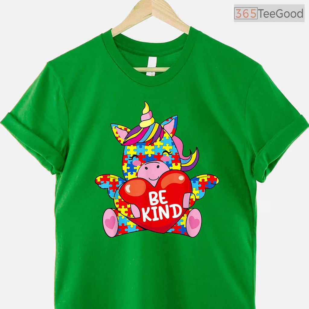 Autism Awareness Be Kind Girl Shirt April Month Kindness Support Gift T-Shirt