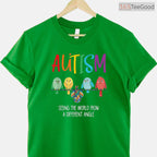 Autism Awareness Cute Owl Color Puzzles Shirt April Kids Support Gift T-Shirt