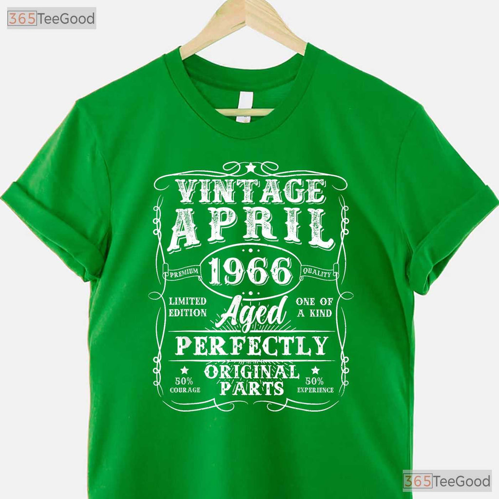 Retro 60th Birthday April 1966 T-Shirt - Vintage 60 Years Old Gift For Men Dad