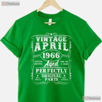 Retro 60th Birthday April 1966 T-Shirt - Vintage 60 Years Old Gift For Men Dad