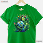 Green Mother Nature Earth Day T-Shirt Earth Mother Planet Nature Goddess Graphic