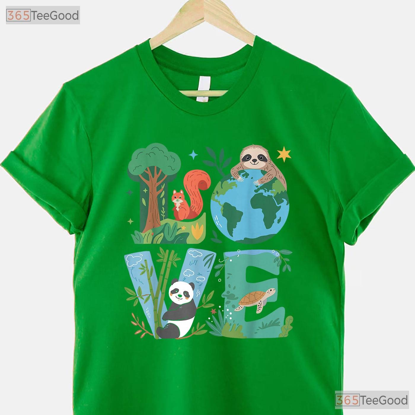 Love Earth Day Planet 2026 Anniversary T-Shirt Environmental Animals Awareness Tee