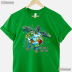 Earth Day Is Every Day Funny Sea Turtle T-Shirt Animal Saving Planet Retro