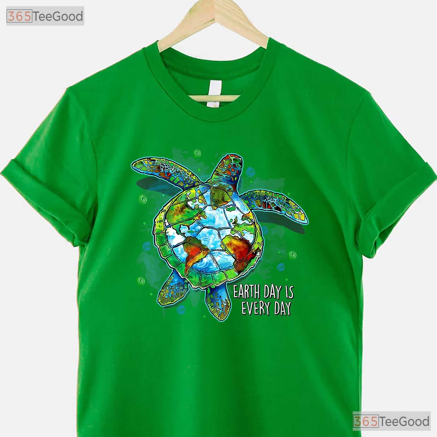 Earth Day Is Every Day Funny Sea Turtle T-Shirt Animal Saving Planet Retro