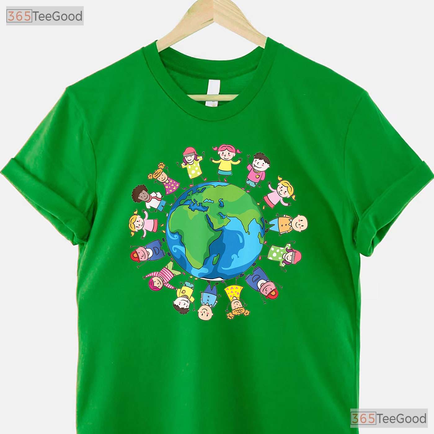 Happy Earth Day Children Around The World T-Shirt Save Planet Global Unity
