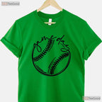 Game Day Vibes Softball Baseball Season T-Shirt Men Women Fan Supporter Gift