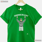 Funny Homerun Baseball Football Mash Up T-Shirt Sports Humor Novelty Apparel