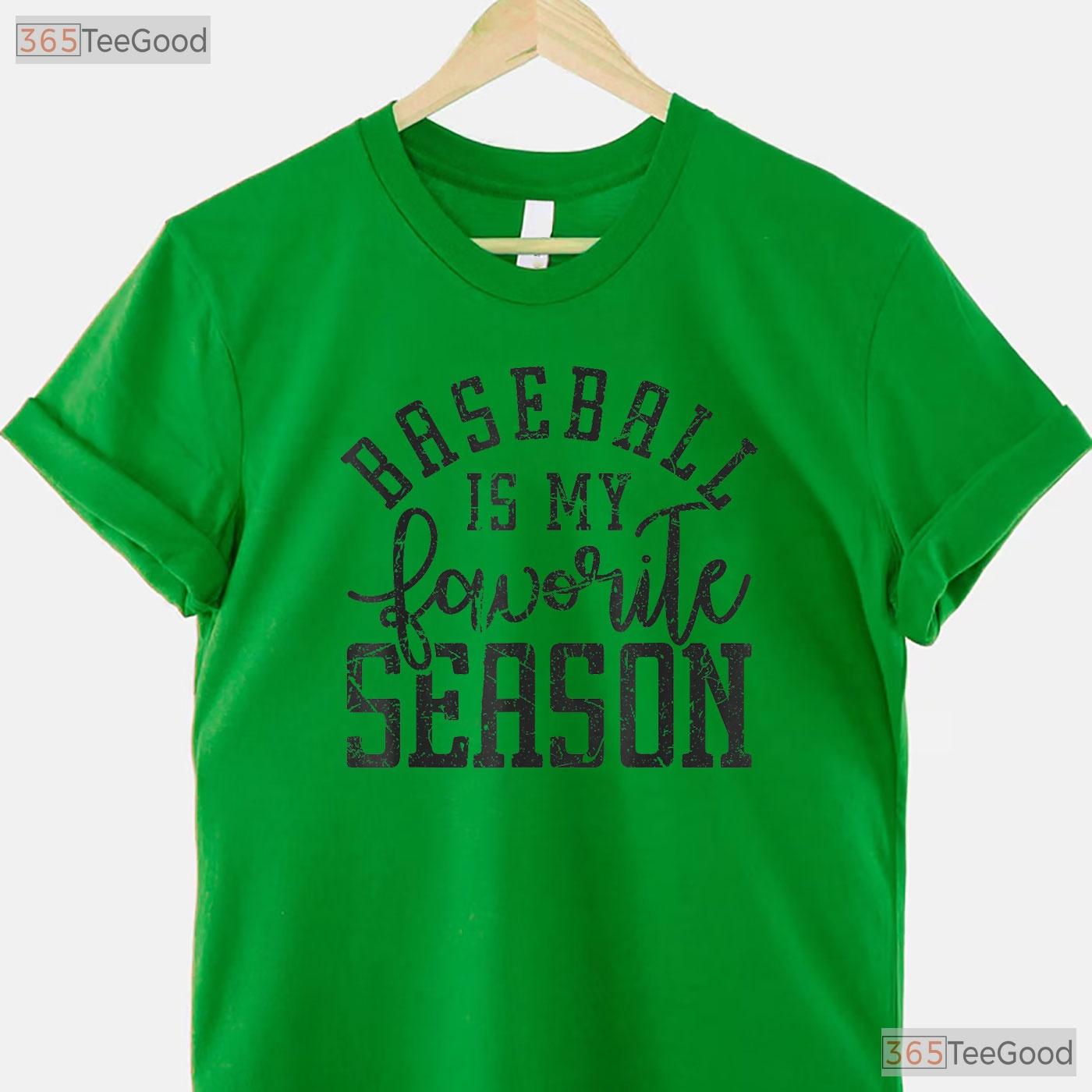 Vintage Baseball Is My Favorite Season T-Shirt Retro Sports Fan Apparel Gift