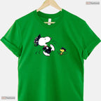 Cute Cartoon Dog Graduation Squad Class Of 2026 Senior Matching Party T-Shirt
