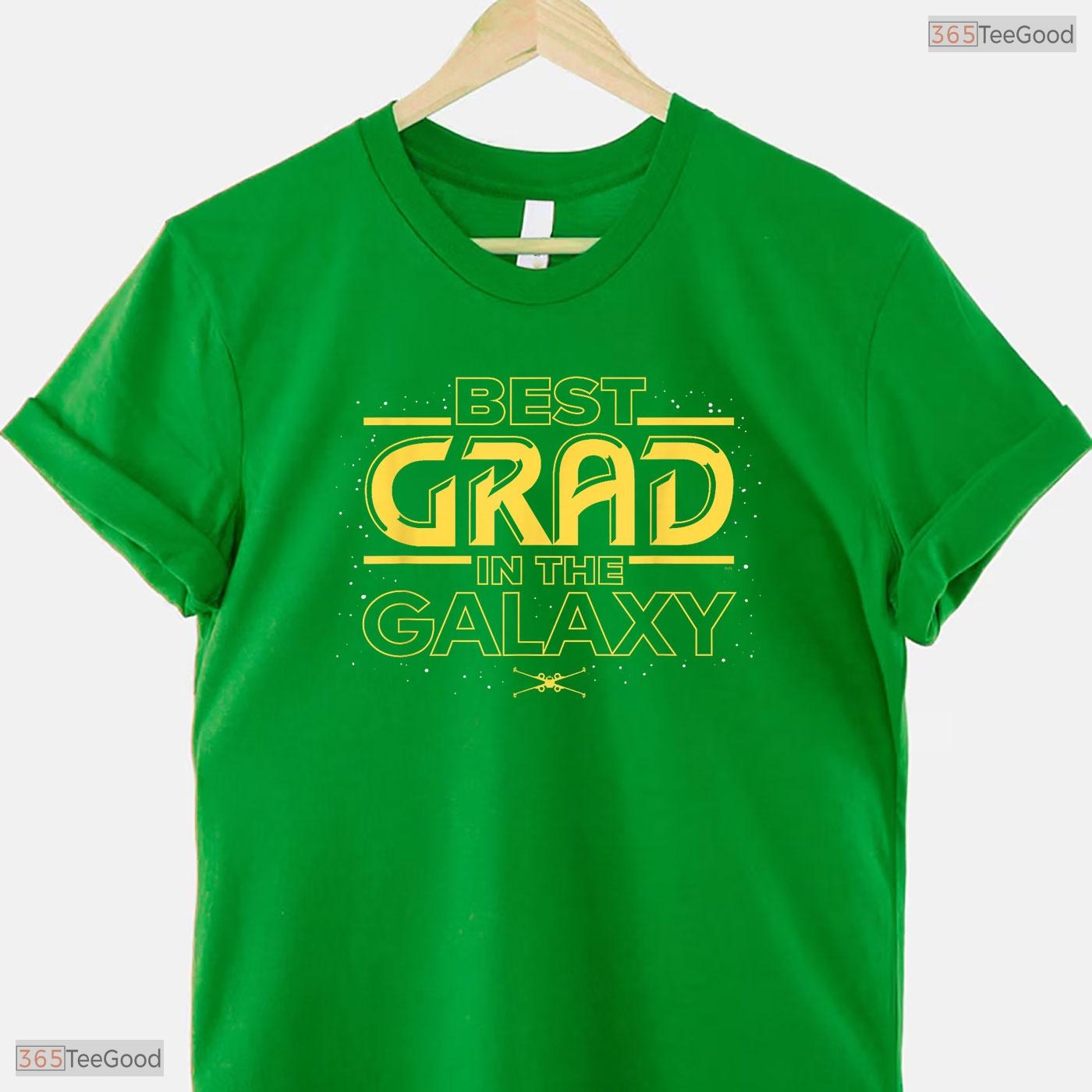 Best Grad In The Galaxy Space Theme Graduation Class of 2026 Senior T-Shirt