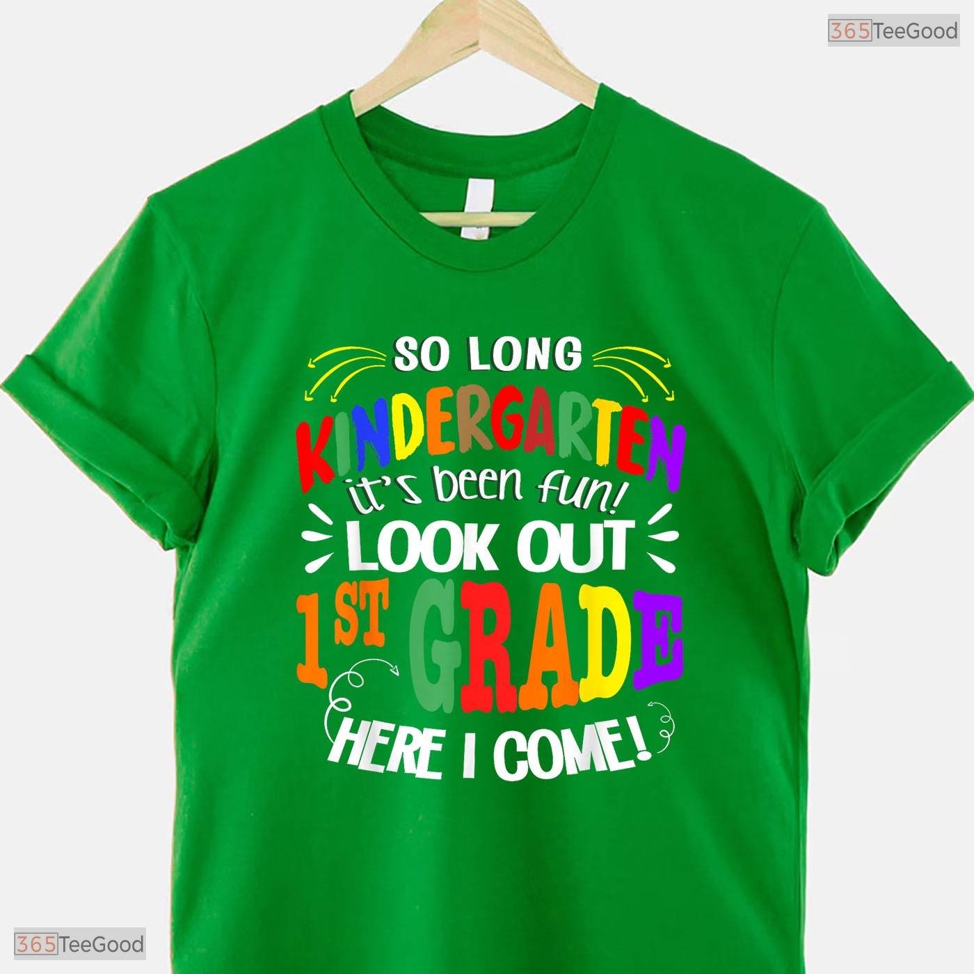 Fun So Long Kindergarten It Has Been Fun Look Out 1st Grade Kids T-Shirt