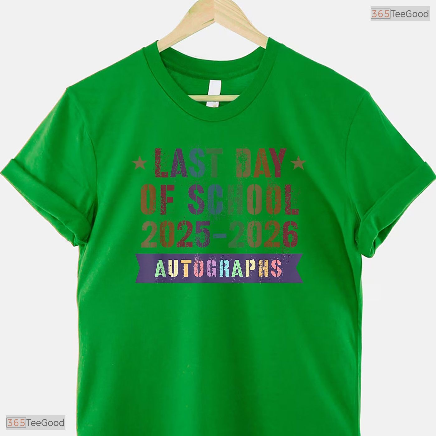 Interactive Goodbye School Last Day 2026 Kids Sign My Autographs T-Shirt