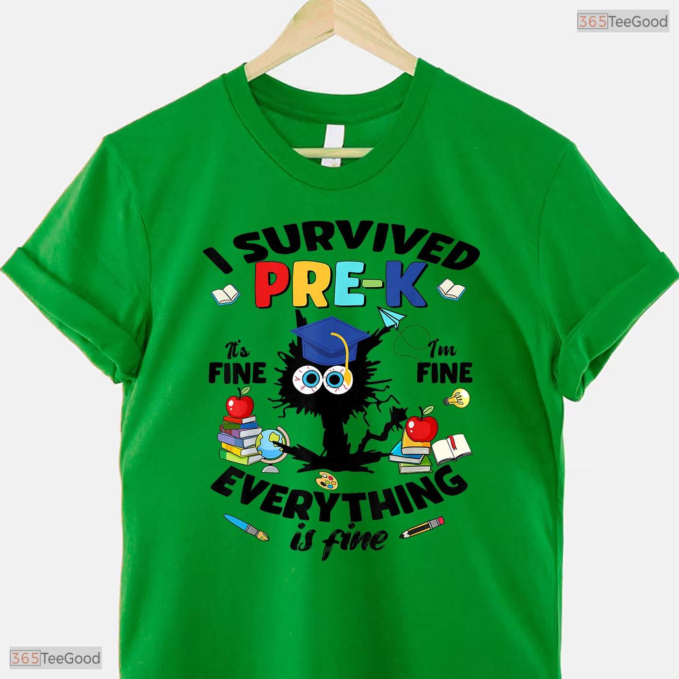 Funny I Survived Pre-K Senior Last Day Of School Boy And Girl Kid T-Shirt
